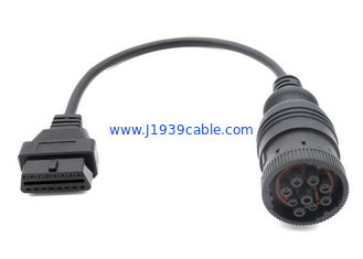 9-Pin Deutsch J1939 Female to J1962 OBD 16 Pin Female CAN Bus Cable