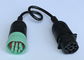 Green Deutsch 9 Pin J1939 Female to Type 1 J1939 Male CAN Bus Cable