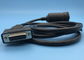 Black Type 1 J1939 Deutsch 9 Pin Female to D-Sub DB15P Female Cable
