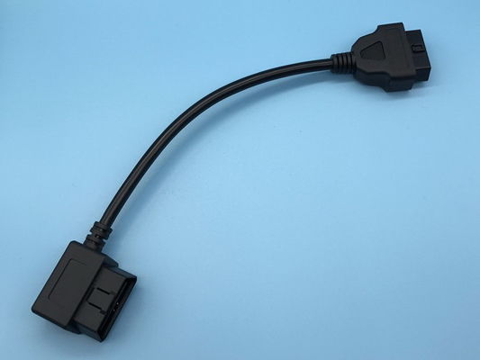Rechtwinkliger Mann OBD2 OBDII 16-Pin J1962 zur weiblichen Erweiterung ringsum Kabel