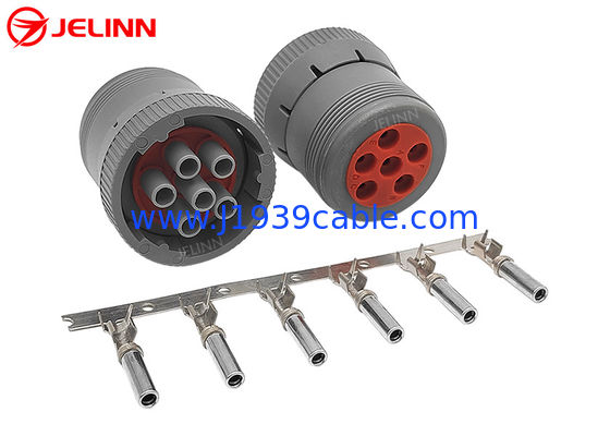 J1708 6 Stift weiblicher Stecker Deutsch HD16-6-12S-B010