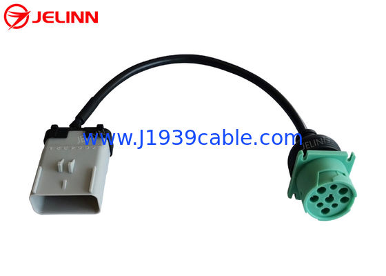 RP1226 Pin Male To Green Type 2 SAE Deutsch 9 des Grau-14 weibliches LKW-Kabel Pin J1939