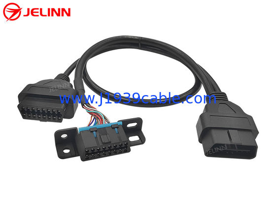 Mann OBD2 OBDII zu Frau GR. OBD2 und OBD2 zum weiblichen Kabel des Teiler-Y