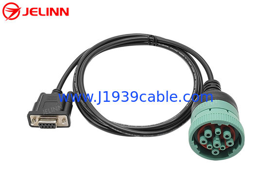 Deutsch Typ 2 Rund J1939 9 Pin zu RS232 D-Sub DB9 Kabel
