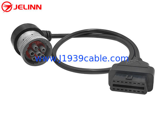Rechtswinkel J1708 6-Pin-Anschlusskabel zum OBD-2-Anschlusskabel für Diagnosegeräte oder Tracker