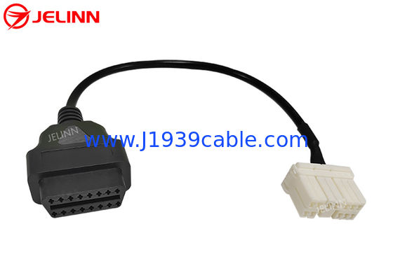 12 Pins bis OBD 2 OBDII Diagnosekabel 12 Pins bis 16 Pins OBD2 Drahtgurt für Tesla Model S Jahr 2015 oder älter
