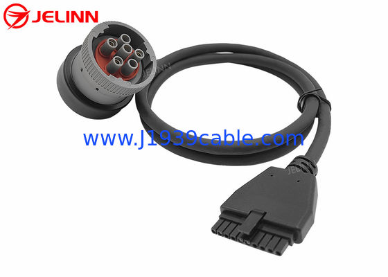 PT30 ELD-Gerätes Kabel 6 Pin J1939 Kabel für elektronische Logging-Geräte Schwerlastwagen in Nordamerika